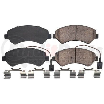 17-1540AN by POWERSTOP BRAKES - Z17 EVOLUTION CERAMIC BRAKE PADS W/ HARDWARE