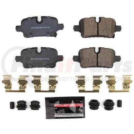 Z23-2374 by POWERSTOP BRAKES - Z23 EVOLUTION SPORT CARBON-FIBER BRAKE PADS W/ HARDWARE