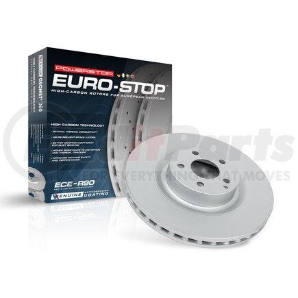 EBR1485EVC by POWERSTOP BRAKES - Evolution® Disc Brake Rotor - Coated