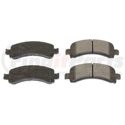 PM18974 by POWERSTOP BRAKES - Disc Brake Pad Set - Rear, Posi-Mold, Metallic Pads for 2003-2020 Chevrolet Express 2500