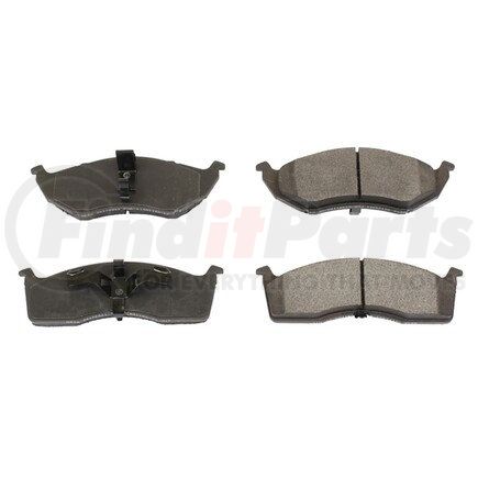 PM18642 by POWERSTOP BRAKES - Disc Brake Pad Set - Front, Posi-Mold, Metallic Pads for 1997 Chrysler Intrepid