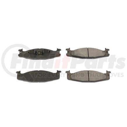 PM18-632 by POWERSTOP BRAKES - Disc Brake Pad Set - Front, Posi-Mold, Metallic Pads for 1994-1996 Ford F150