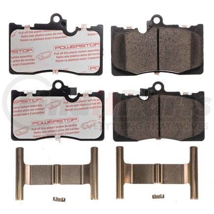 NXT-1118 by POWERSTOP BRAKES - Disc Brake Pad Set - Front, Carbon Fiber Ceramic Pads with Hardware for 2006 - 2020 Lexus IS350