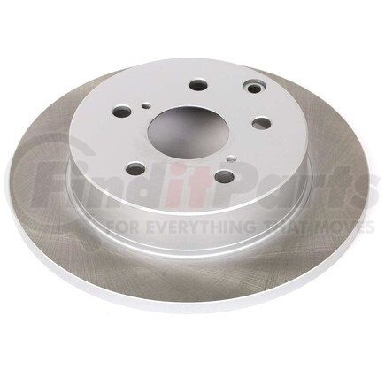 JBR1370SCR by POWERSTOP BRAKES - Disc Brake Rotor - Rear, Solid, Semi-Coated for 10-12 Lexus HS250h