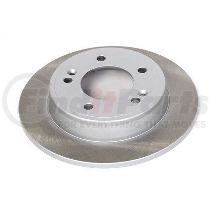 JBR1563SCR by POWERSTOP BRAKES - Disc Brake Rotor - Rear, Solid, Semi-Coated for 11-20 Hyundai Elantra