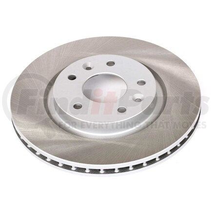 JBR1716SCR by POWERSTOP BRAKES - Disc Brake Rotor - Front, Vented, Semi-Coated for 14-17 Nissan Leaf