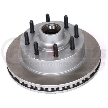 AR8573SCR by POWERSTOP BRAKES - Disc Brake Rotor - Front, Vented, Semi-Coated for 00-02 Ford Excursion