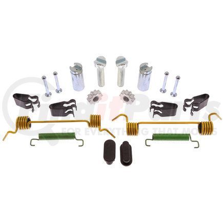 18K1130 by ACDELCO - Parking Brake Hardware Kit - 8.07" x 1.73" Shoe, with Colored Springs