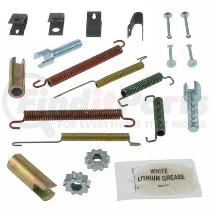 18K1619 by ACDELCO - Parking Brake Hardware Kit - Inc. Springs, Adjusters, Pins, Retainers, Wheels, Caps