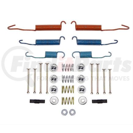 18K1598 by ACDELCO - Drum Brake Hardware Kit - 13.000" Shoe, with Colored Springs