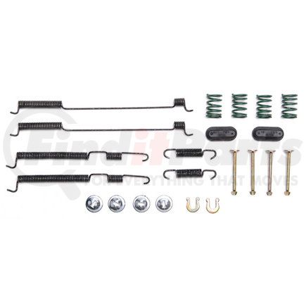 18K1624 by ACDELCO - Drum Brake Hardware Kit - Inc. Springs, Pins, Retainers, Caps and Washers