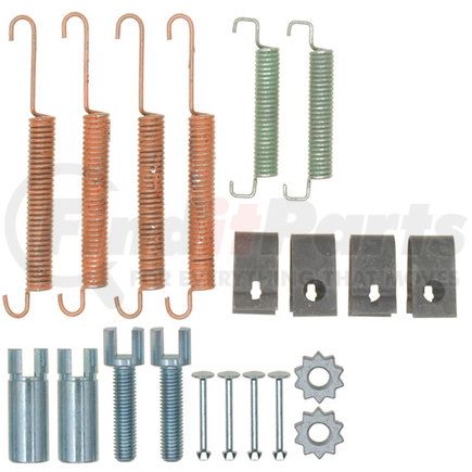 18K1635 by ACDELCO - Parking Brake Hardware Kit - Inc. Springs, Adjusters, Pins, Retainers, Wheels