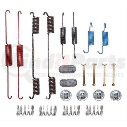 18K841 by ACDELCO - Drum Brake Hardware Kit - Inc. Springs, Pins, Retainers and Caps