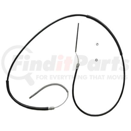 18P1047 by ACDELCO - Parking Brake Cable - Rear, 104.00", Threaded End 1, Fixed Wire Stop End 2