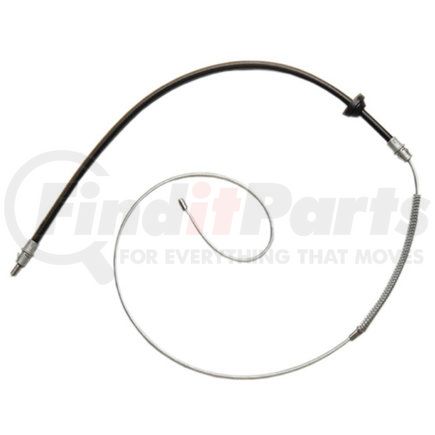 18P1050 by ACDELCO - Parking Brake Cable - Front, 67.00", Fixed Wire Stop End, Steel