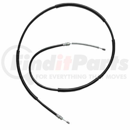 18P1365 by ACDELCO - Parking Brake Cable - Rear, 82.40", Fixed Wire Stop End, Steel