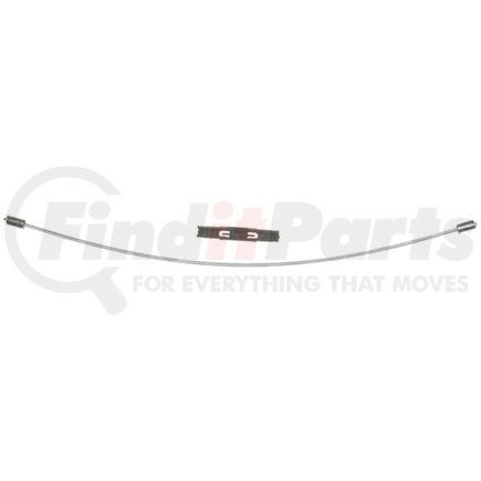 18P1484 by ACDELCO - Parking Brake Cable - 13.80" Cable, Fixed Wire Stop End, Steel