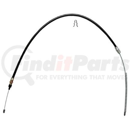 18P167 by ACDELCO - Parking Brake Cable - Rear, 44.80", Fixed Wire Stop End, Steel