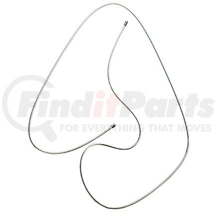 18P18 by ACDELCO - Parking Brake Cable - 95.10" Cable, Fixed Wire Stop End, Steel