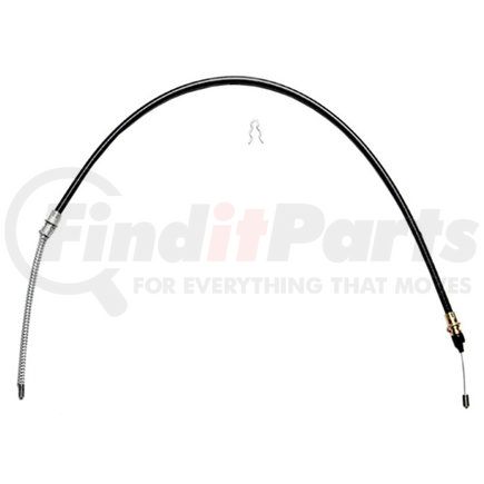 18P2299 by ACDELCO - Parking Brake Cable - Rear, 40.50", Fixed Wire Stop End, Steel