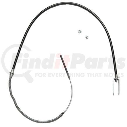 18P2320 by ACDELCO - Parking Brake Cable - Front, 60.80", Threaded End 1, Bracket End 2, Steel