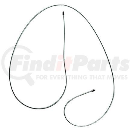 18P2296 by ACDELCO - Parking Brake Cable - 90.50" Cable, Fixed Wire Stop End, Steel