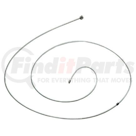 18P2325 by ACDELCO - Parking Brake Cable - 91.40" Cable, Fixed Wire Stop End, Steel