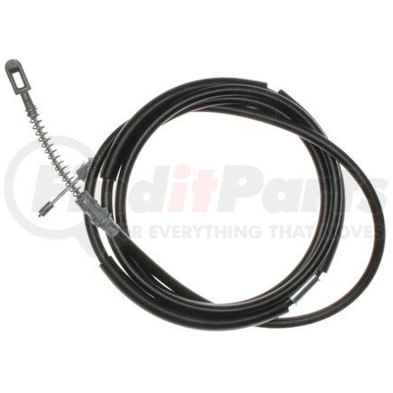 18P2563 by ACDELCO - Parking Brake Cable - Rear, 106.10", Fixed Wire Stop End 1, Eyelet End 2, Steel