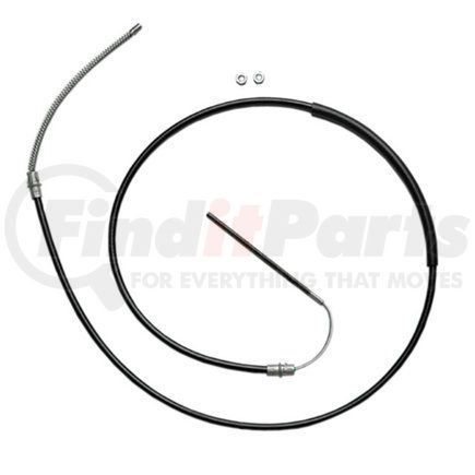 18P745 by ACDELCO - Parking Brake Cable - Rear, 85.50", Threaded End 1, Fixed Wire Stop End 2, Steel