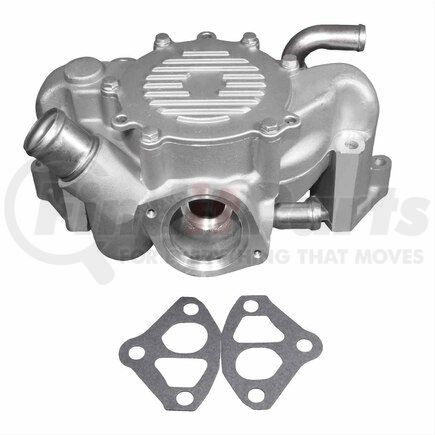 252-699 by ACDELCO - Engine Water Pump - Steel, Reverse Impeller, 6 Vane, 5 Outlet, Shaft