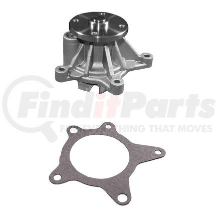 252-981 by ACDELCO - Engine Water Pump - 4 Hub Holes, Steel, Reverse Impeller, 6 Vane, Timing belt