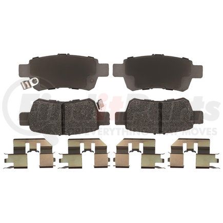 14D1088CHF1 by ACDELCO - Disc Brake Pad Set - Rear, Ceramic, Revised F1 Part Design, with Hardware