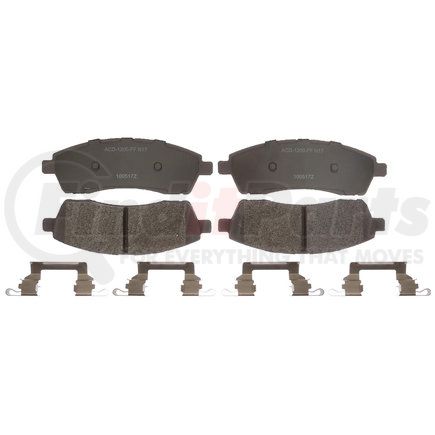 14D757MH by ACDELCO - Disc Brake Pad Set - Rear, Original Part Design, Semi-Metallic