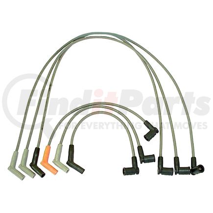 16-836U by ACDELCO - Spark Plug Wire Set - Solid Boot, Silicone Insulation, Snap Lock, 6 Wires