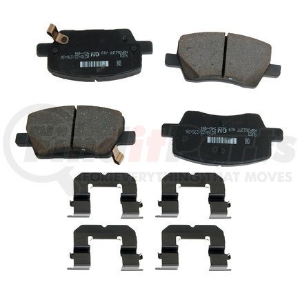 171-1261 by ACDELCO - Disc Brake Pad Set - Front, Bonded, Regular, with Mounting Hardware