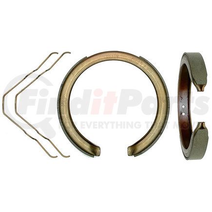 17784B by ACDELCO - Parking Brake Shoe - Bonded Rear, Organic, without Mounting Hardware