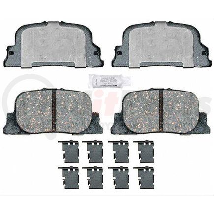 17D1088CH by ACDELCO - Disc Brake Pad Set - Rear, Bonded, Ceramic, Original Part Design