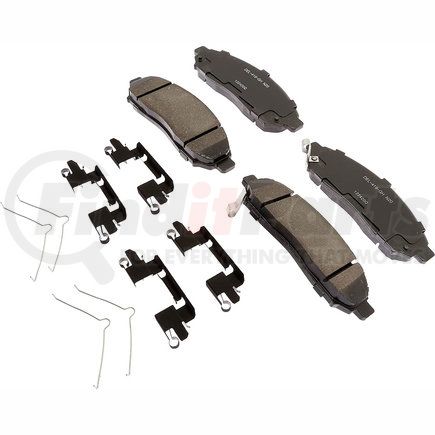 17D1094CHF1 by ACDELCO - Disc Brake Pad - Bonded, Ceramic, Revised F1 Part Design, with Hardware