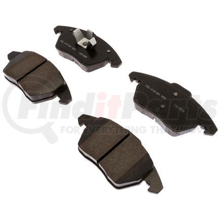 17D1107ACF1 by ACDELCO - Disc Brake Pad Set - Front, Bonded, Ceramic, Revised F1 Part Design
