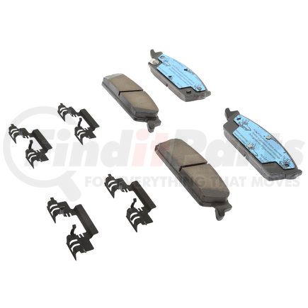 17D1194CHF2 by ACDELCO - Disc Brake Pad Set - Rear, Ceramic, Bonded, with Mounting Hardware