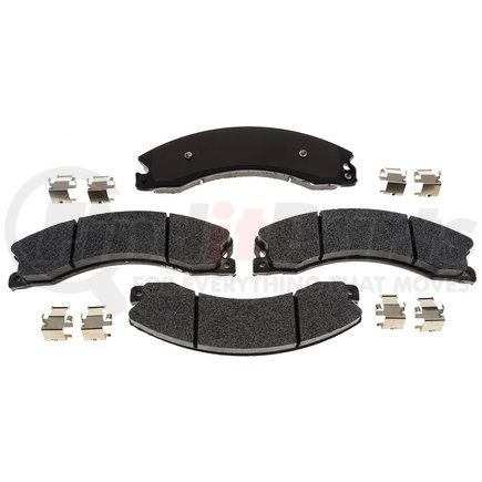 17D1411SDH by ACDELCO - Disc Brake Pad Set - Front, Ceramic, Bonded, with Mounting Hardware