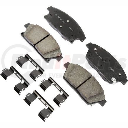 17D1467CHF1 by ACDELCO - Disc Brake Pad - Bonded, Ceramic, Revised F1 Part Design, with Hardware