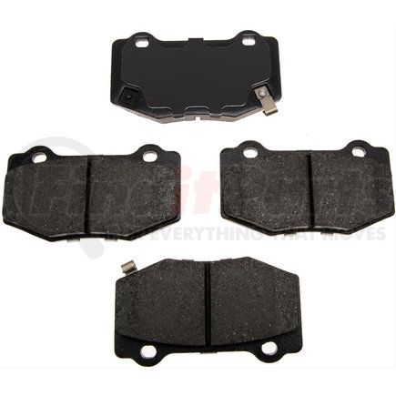 17D1718C by ACDELCO - Disc Brake Pad Set - Rear, Bonded, Ceramic, without Mounting Hardware