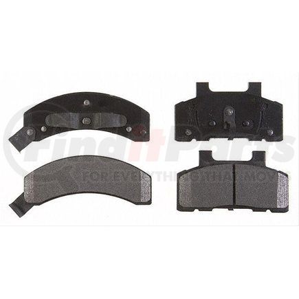 17D215M by ACDELCO - Disc Brake Pad Set - Front, Bonded, Semi-Metallic, without Mounting Hardware