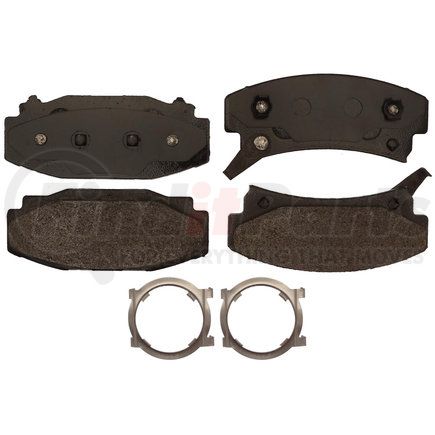 17D354MH by ACDELCO - Disc Brake Pad Set - Rear, Semi-Metallic, with Mounting Hardware