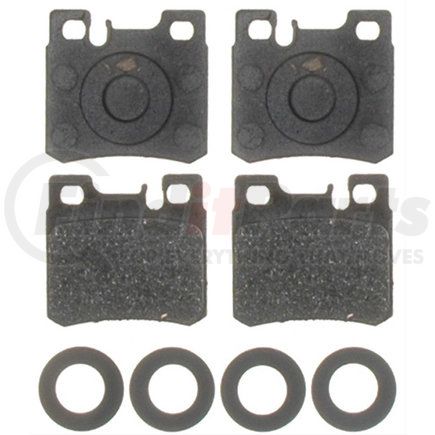 17D427M by ACDELCO - Disc Brake Pad Set - Rear, Bonded, Semi-Metallic, without Mounting Hardware