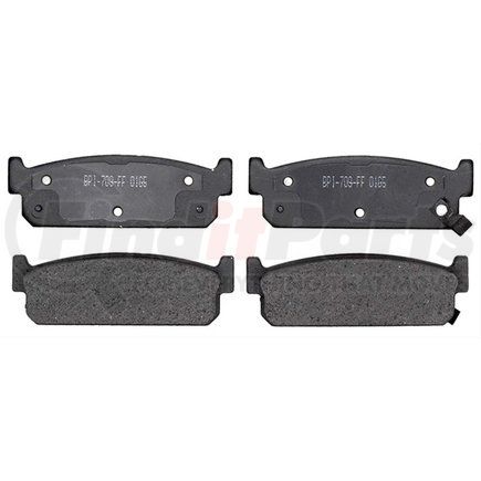 17D588 by ACDELCO - Disc Brake Pad Set - Rear, Bonded, Organic, without Mounting Hardware