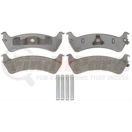 17D667AMH by ACDELCO - Disc Brake Pad Set - Rear, Bonded, Semi-Metallic, with Mounting Hardware