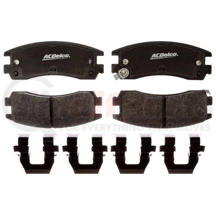 17D698MHPVF1 by ACDELCO - Disc Brake Pad Set - Rear, Bonded, Revised F1 Part Design, Semi-Metallic