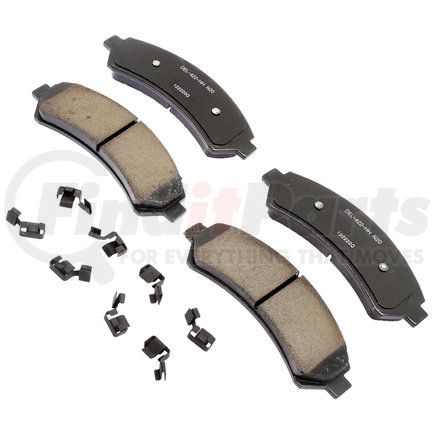 17D726CHF1 by ACDELCO - Disc Brake Pad - Bonded, Ceramic, Revised F1 Part Design, with Hardware